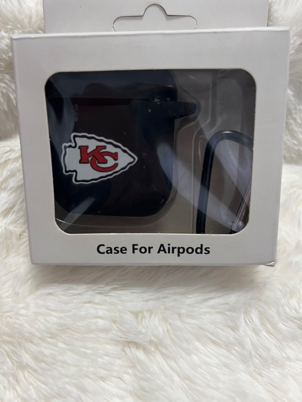 Kansas City Chiefs Black AirPods Case Cover
